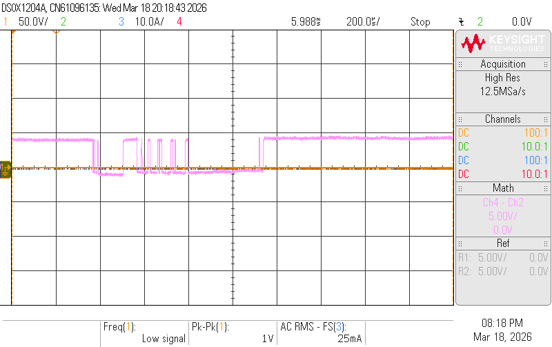 Serial communication seems fine